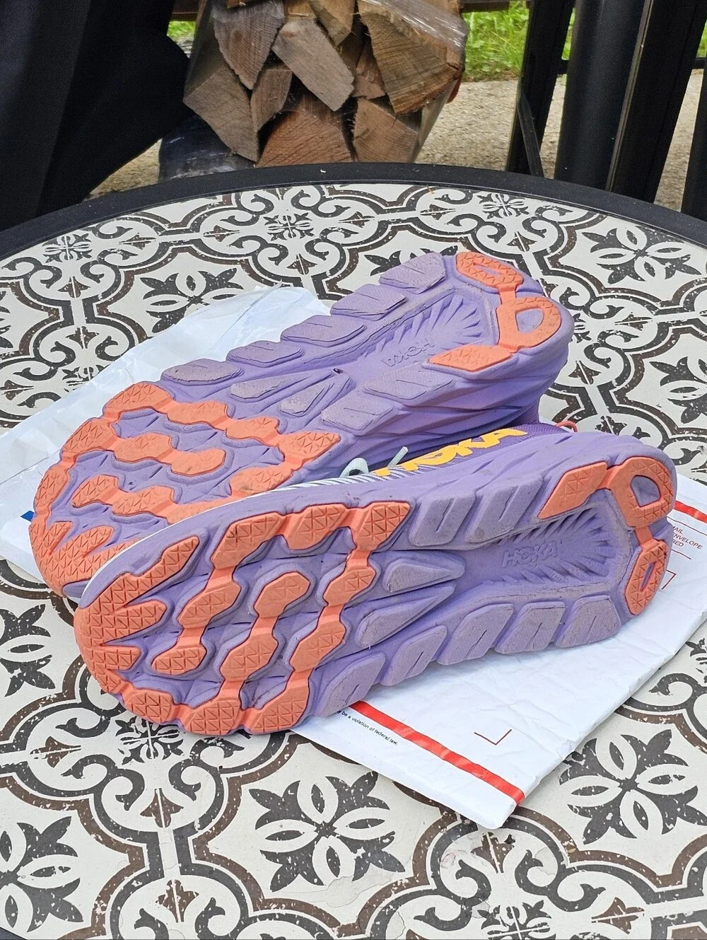 HOKA Women's Light Blue & Purple Running Shoes